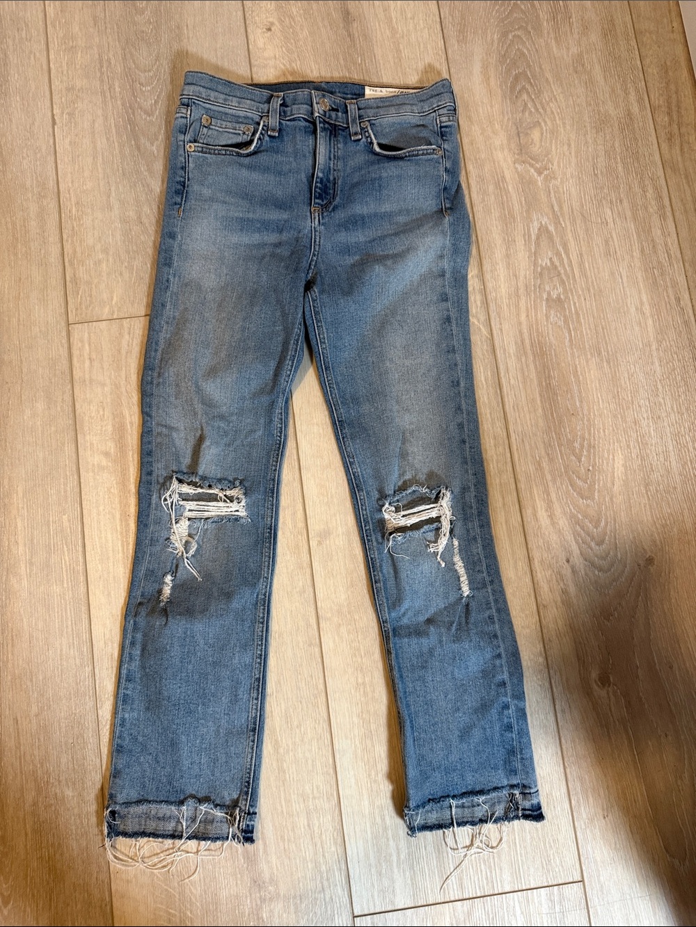 Rag & Bone Blue Distressed Women’s Jeans